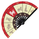 2021 Chinese New Year Of The Ox Bamboo Hand Fan