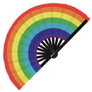 Pride Flag LGBT Bamboo Hand Fan