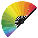 Pride Flag LGBT Bamboo Hand Fan