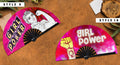 Girl Power UV Glow Hand Fan Women's Day Woman Power Folding Hand Fan Feminist Pink Handheld Fan Female Symbol Bamboo Hand Fan for Gender Equality and International Women's Day
