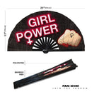Girl Power Bamboo Hand Fan