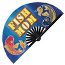 Fish Mom Bamboo Hand Fan