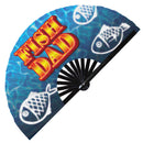 Fish Dad Bamboo Hand Fan