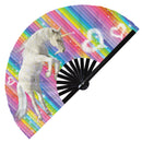 Unicorn Bamboo hand fan