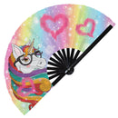 Unicorn Bamboo hand fan