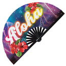 UV glow hand fan aloha hand fan hawaii hand fan honolulu aloha fan tropical aloha fan tropics hand fan flamingo fan pineapple fan aloha fan aloha summer fan