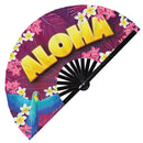 Aloha Hawaii Bamboo Hand Fan