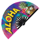 Aloha Hawaii Bamboo Hand Fan