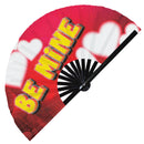 Be Mine Valentines Bamboo hand fan
