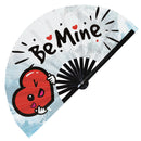 Be Mine Valentines Bamboo hand fan