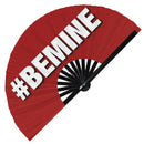Be Mine Valentines Bamboo hand fan