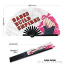 Babes Build Empire Bamboo hand fan