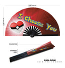 Valentines Day Bamboo Hand Fan
