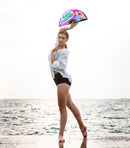 Girl Power Bamboo Hand Fan