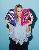 Girl Power Bamboo Hand Fan