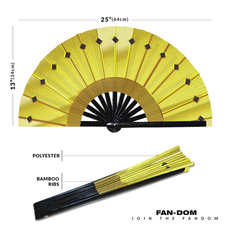 Yellow Hand Fan - Cosplay