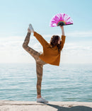 Easter Spring Flower Bamboo Hand Fan