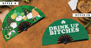 St Patricks Day Bamboo Hand Fan