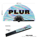 Rave Words Bamboo Hand Fan