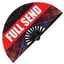 Rave Words Bamboo Hand Fan