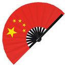 National Flags Asia Bamboo Hand Fan