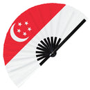 National Flags Asia Bamboo Hand Fan