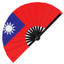 National Flags Asia Bamboo Hand Fan