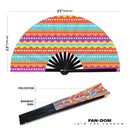 Easter Egg Pattern Bamboo Hand Fan