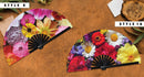 Easter Spring Flower Bamboo Hand Fan