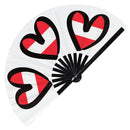 National Flags ESC Bamboo Hand Fan