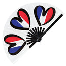 National Flags ESC Bamboo Hand Fan