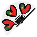 National flags foldable hand fans - ESC flags gifts