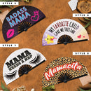 Badass Mama Mothers Day Bamboo Hand Fan