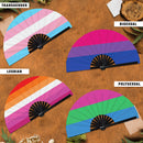 Pride Flag LGBTQA Bamboo Hand Fan
