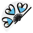 National Flags ESC Bamboo Hand Fan