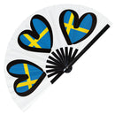 National Flags ESC Bamboo Hand Fan