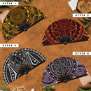 Magic Spell Circle Bamboo Hand Fan