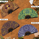 Magic Spell Circle Bamboo Hand Fan