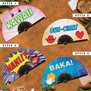 Popular Japanese Words Bamboo Hand Fan
