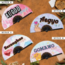 Popular Korean Words Bamboo Hand Fan