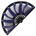 Kitana Fan Cosplay Weapon Kitana Hand fan Accessory Halloween Costume for women Handheld Fan Blue Kitana Outfit bladed fan war fan