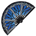 Kitana Fan Cosplay Weapon Kitana Hand fan Accessory Halloween Costume for women Handheld Fan Blue Kitana Outfit bladed fan war fan