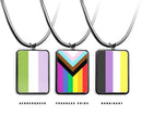 Pride Flags Dog Tag Necklace