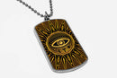 Magic Spell Circle Dog Tag Necklace