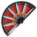 Female Ninja Cosplay Bamboo Hand Fan