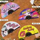 Sashay Away Crusty For the Gods Reading is fundamental Polished Henny tea shantay you stay whats the tea house down Pride LGBT Gay Drag Race Hand Fan UV Glow Foldable Handheld Fan