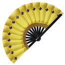 Yellow Hand Fan Cosplay