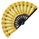 Yellow Hand Fan Cosplay