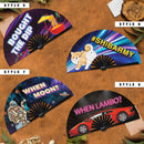 Crypto Bamboo Hand Fan