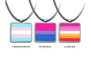 LGBT Pride Pendants Necklace Pride Flag Accessory full color print pendant Lesbian Gay Bisexual necklace Transgender queer flag Pride necklace gifts flags Pride pendant LGBT necklace